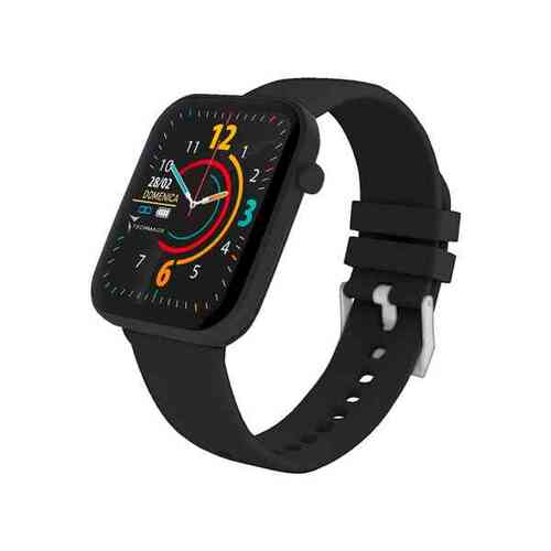 Orologio Smartwatch Con Frame In Alluminio - Display 1.69" Colori - Test Cardio (frequenza Cardiaca, Saturazione E Pressione) - Nero