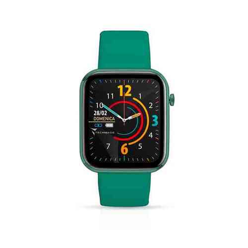 Orologio Smartwatch Con Frame In Alluminio - Display 1.69" Colori - Test Cardio (frequenza Cardiaca, Saturazione E Pressione) - Verde