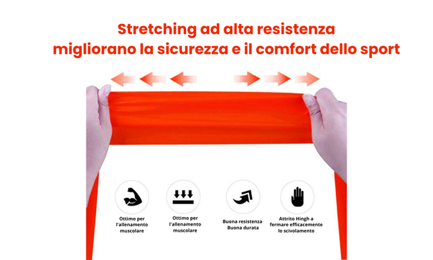 FlexBand Pro Banda Elastica in Lattice per Allenamento Full Body