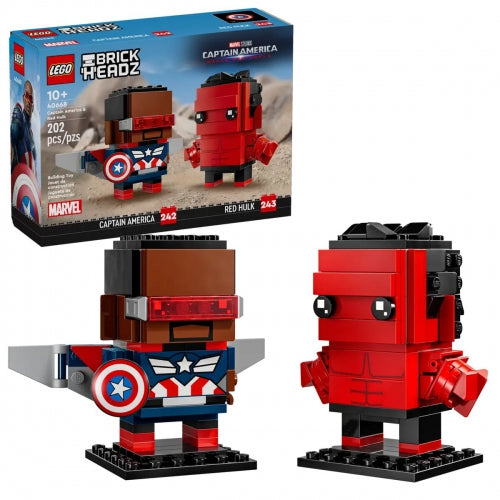 Lego 40668 - Brickheadz Captain America And Red Hulk