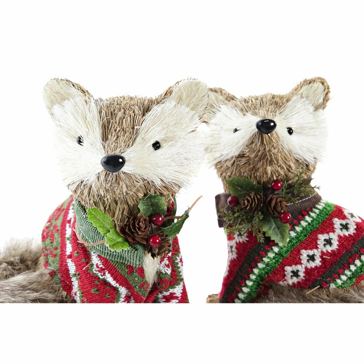 Decorazione Natalizia DKD Home Decor Poliestere (16 x 18 x 21 cm) (2 Unità)