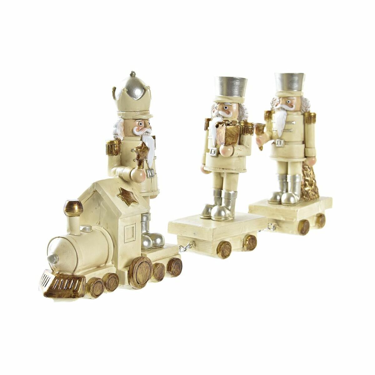 Decorazione Natalizia DKD Home Decor Resina Treno (28 x 5 x 12 cm) (2 Unità)