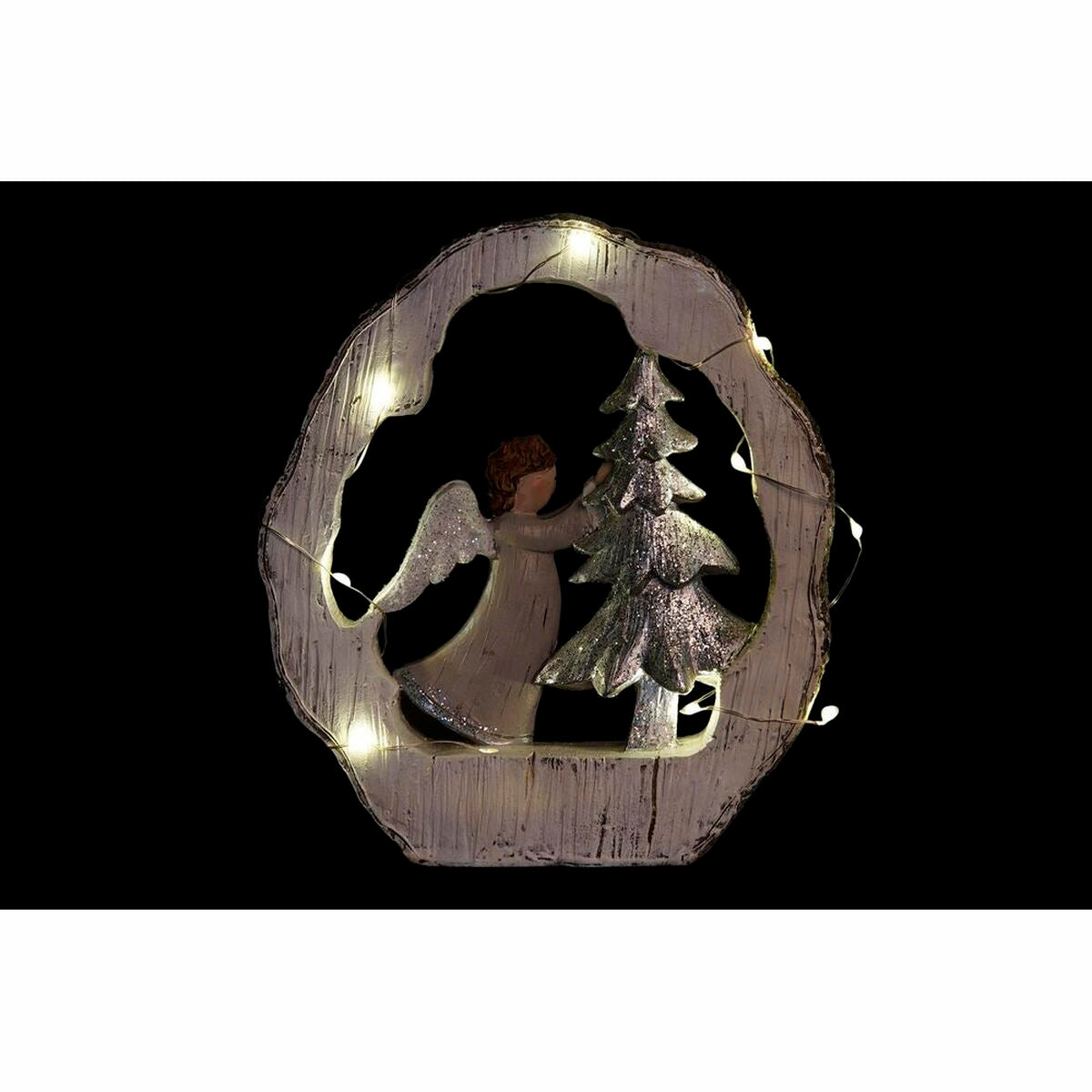 Decorazione Natalizia DKD Home Decor Resina (17 x 4,5 x 19 cm) (2 Unità)