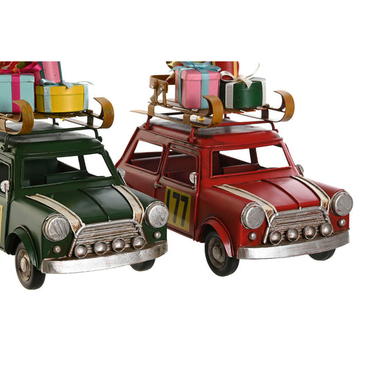 Decorazione Natalizia DKD Home Decor Rosso Verde 25 x 12,5 x 19,5 cm (2 Unità)