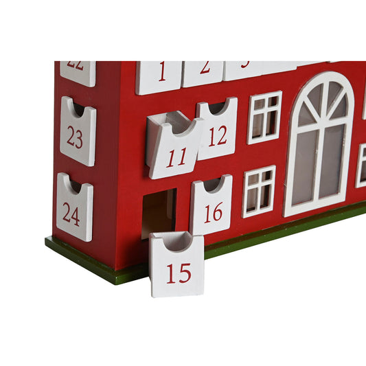 Calendario Dell'avvento Dkd Home Decor Legno 37,5 X 8,5 X 31 Cm (2 Unità)