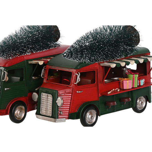 Decorazione Natalizia Home ESPRIT Rosso Verde 26 x 14,5 x 20 cm (2 Unità)