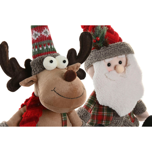 Decorazione Natalizia Home ESPRIT Rosso Verde 23 X 16 X 51 CM (2 Unità)