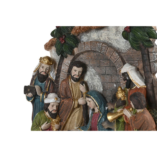 Presepe di Natale Home ESPRIT Multicolore Resina 21 x 6 x 19 cm