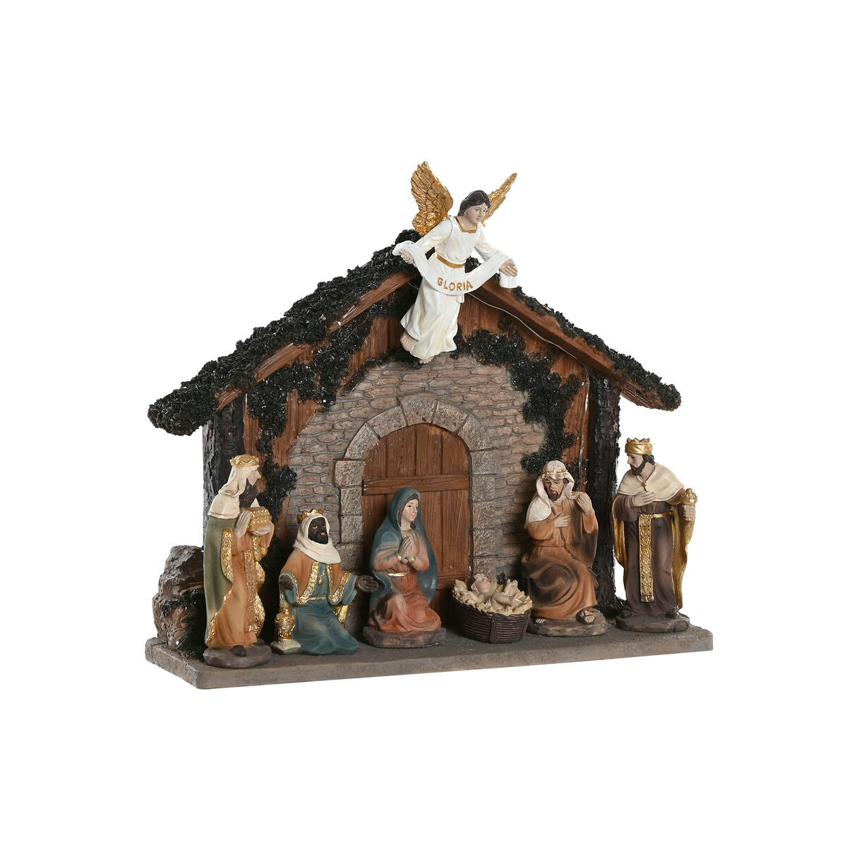 Presepe di Natale Home ESPRIT Multicolore Resina