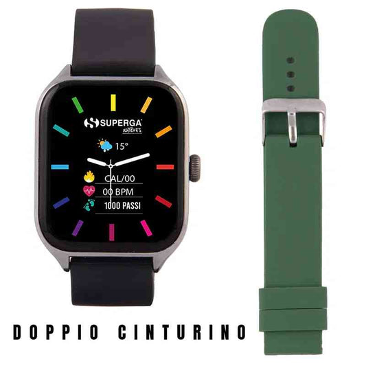 orologio Smartwatch Superga Watch Winner - Orologio Unisex SwT-Stc009 - Cassa In Alluminio 42mm - Android/ios/apple - Bt Calling (chiamate In Viva
