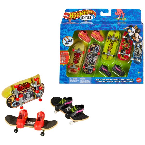 Scatola da 4 pattini e scarpe da dito Tony Hawk - Hot Wheels HGT84
