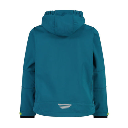 Giacca Trekking Ragazzo con Cappuccio Softshell FZ