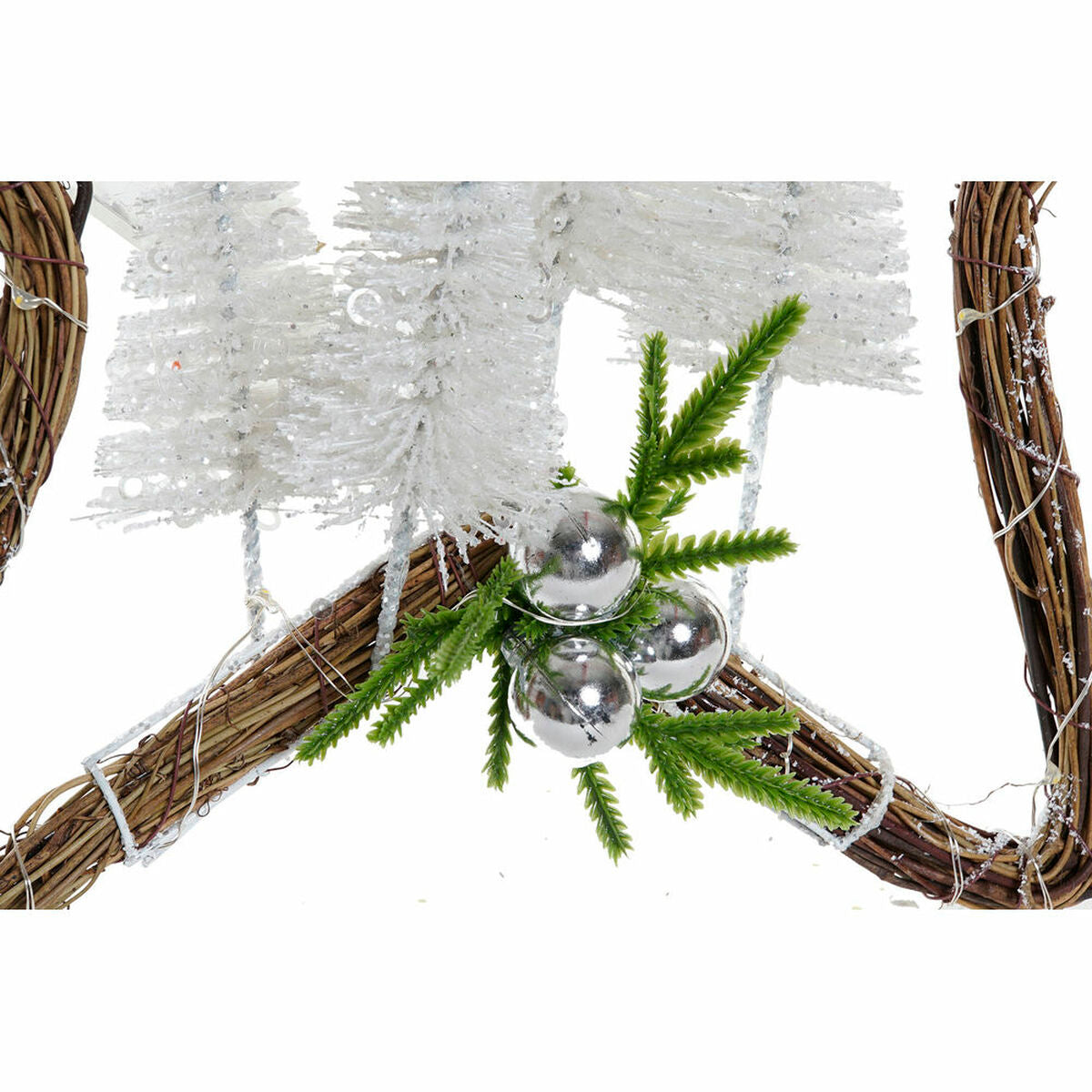 Decorazione Natalizia DKD Home Decor ?S3025384 Rattan (43 x 10 x 43 cm) (2 pcs)