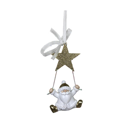 Decorazione Natalizia DKD Home Decor Resina Babbo Natale (6,5 x 4 x 13,5 cm) (6 Unità)