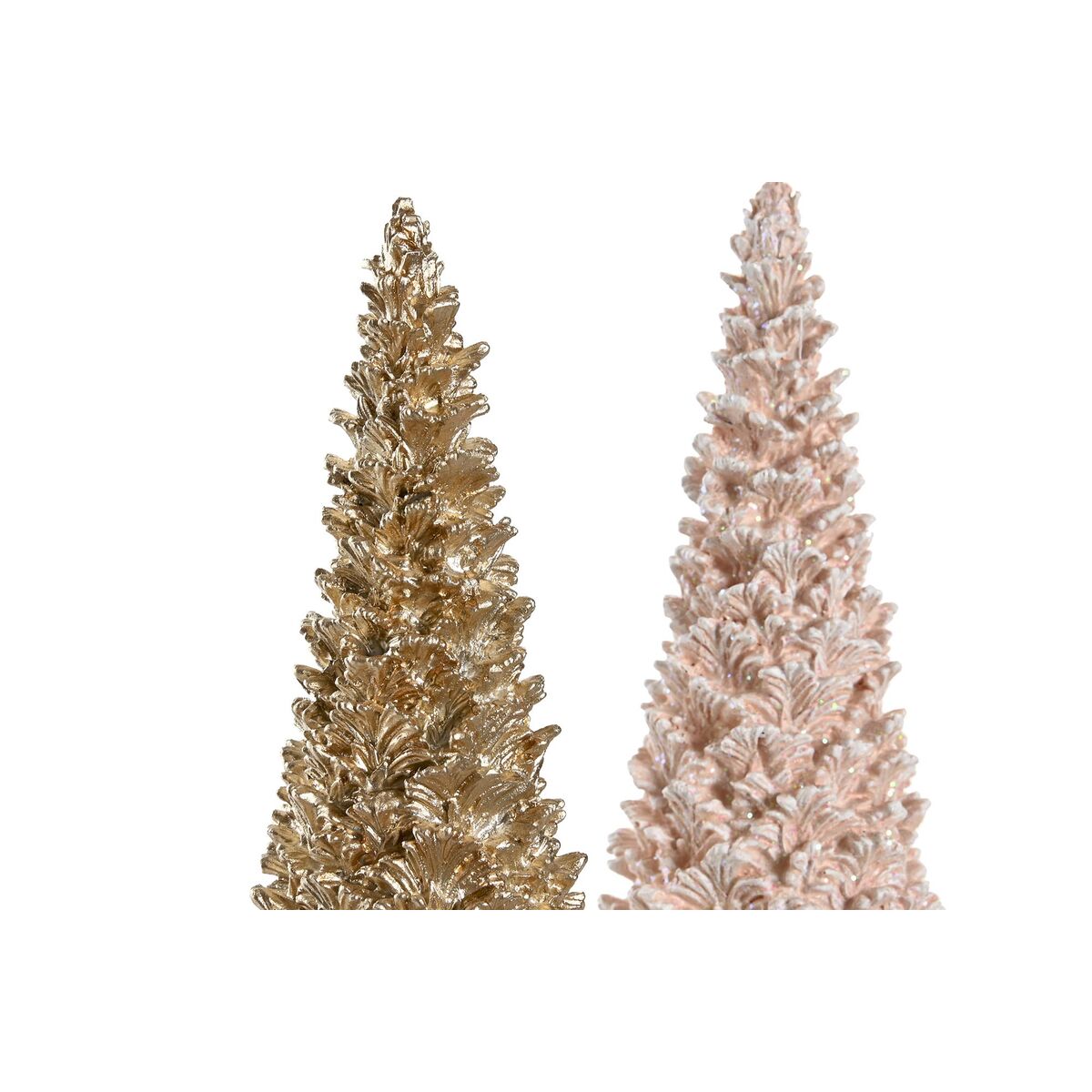 Decorazione Natalizia DKD Home Decor Albero Resina (10,5 x 10,5 x 32 cm) (2 Unità)