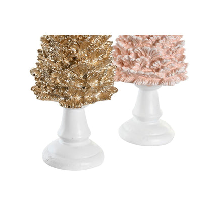 Decorazione Natalizia DKD Home Decor Albero Resina (10,5 x 10,5 x 32 cm) (2 Unità)
