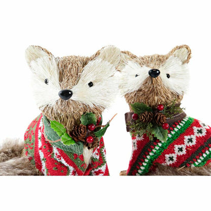 Decorazione Natalizia DKD Home Decor Poliestere (16 x 18 x 21 cm) (2 Unità)