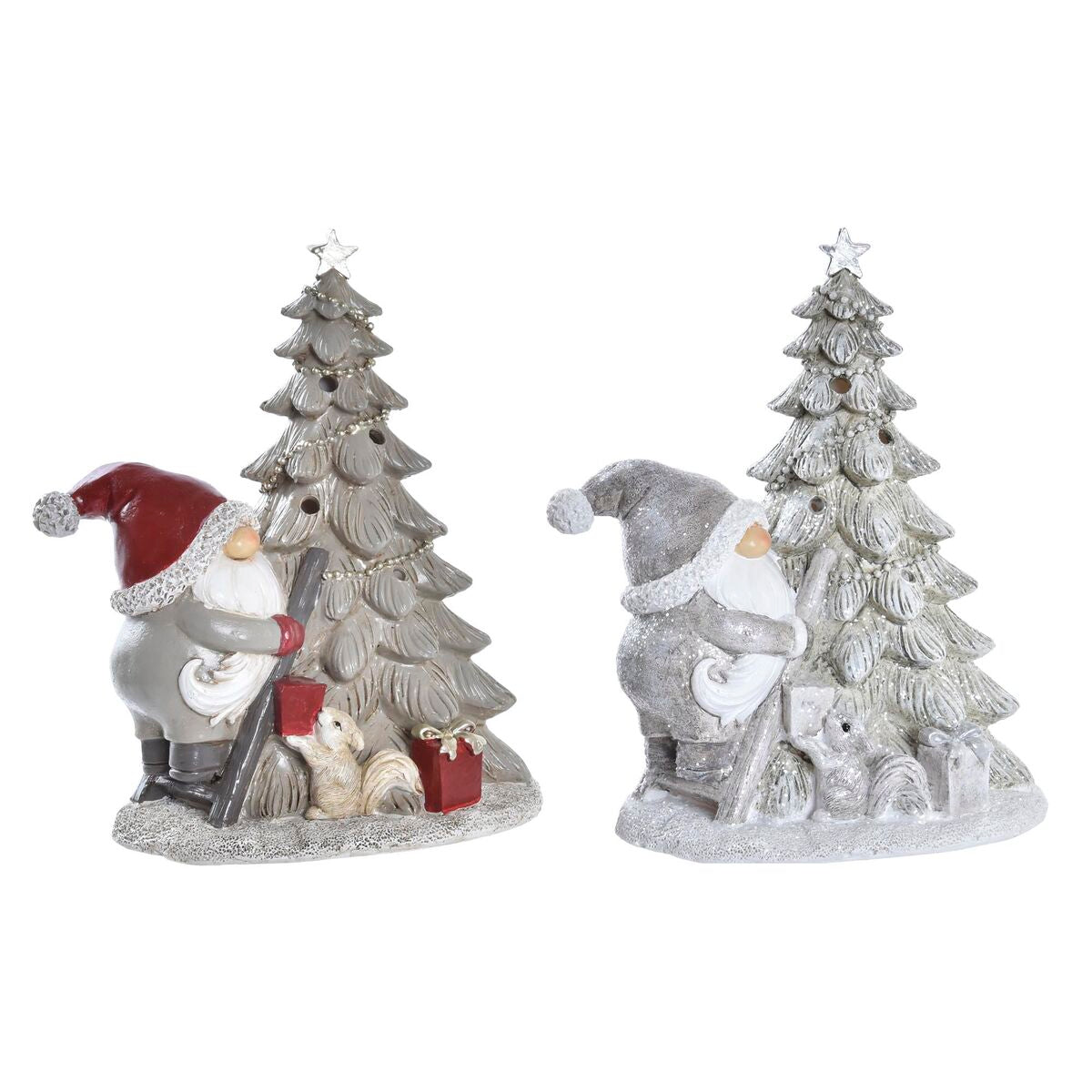 Decorazione Natalizia DKD Home Decor Albero Resina (15 x 10 x 18 cm) (2 Unità)