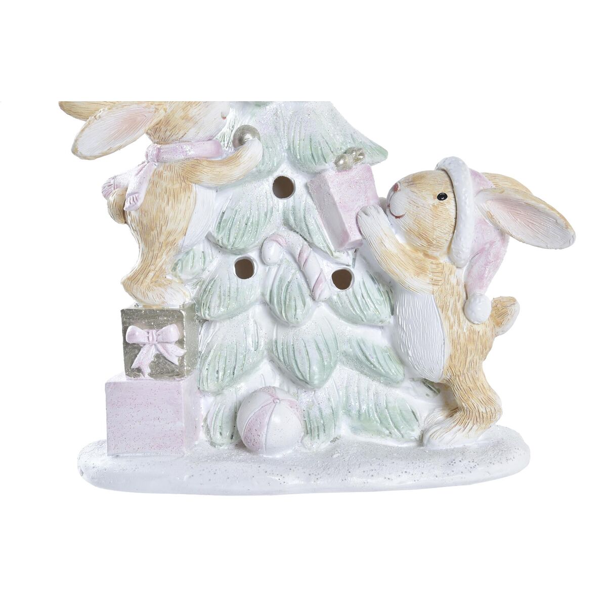 Decorazione Natalizia DKD Home Decor Albero Resina (13,5 x 8 x 16 cm) (2 Unità)