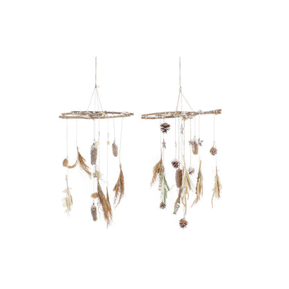 Decorazione Natalizia DKD Home Decor Legno (2 Unità) (41 x 41 x 40 cm)