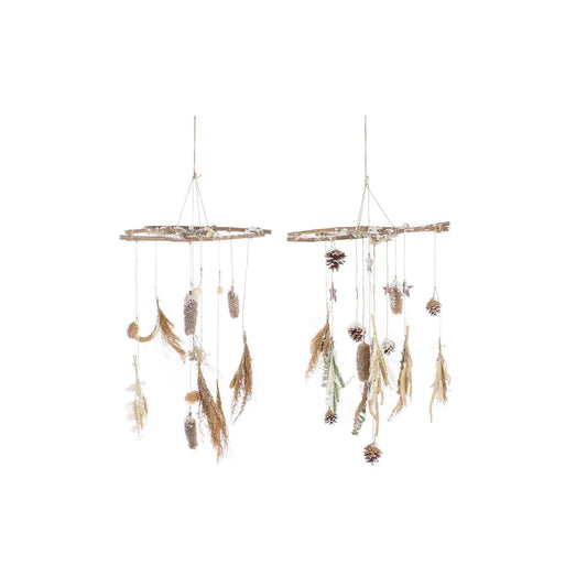 Decorazione Natalizia DKD Home Decor Legno (2 Unità) (41 x 41 x 40 cm)