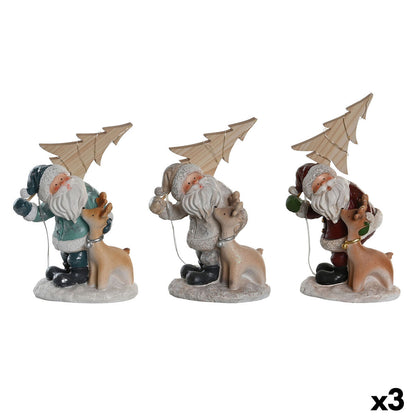 Decorazione Natalizia DKD Home Decor Resina (18 x 11 x 23,5 cm) (3 Unità)