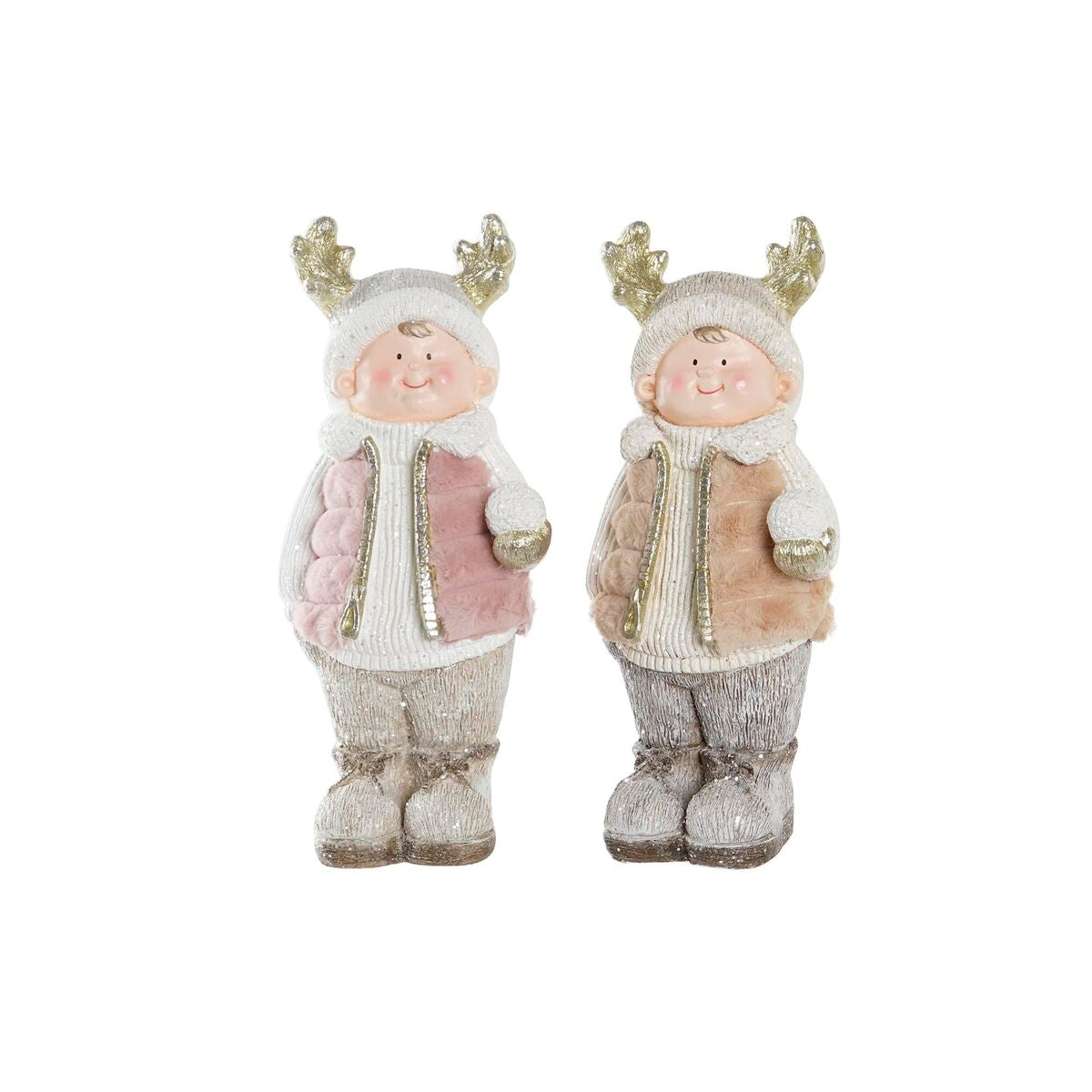 Decorazione Natalizia DKD Home Decor Bambini Magnesio (20,5 x 18 x 49,5 cm) (2 Unità)