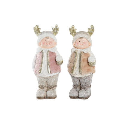 Decorazione Natalizia DKD Home Decor Bambini Magnesio (20,5 x 18 x 49,5 cm) (2 Unità)