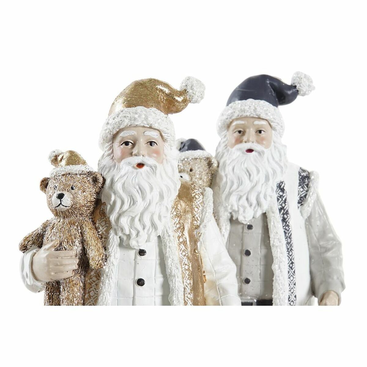 Decorazione Natalizia DKD Home Decor Resina Babbo Natale (12 x 9 x 27 cm) (2 Unità)