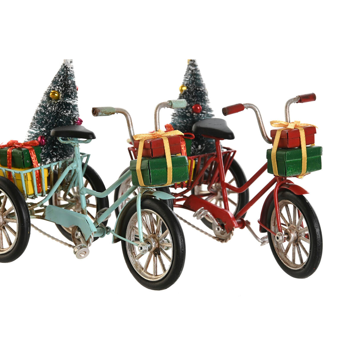 Decorazione Natalizia DKD Home Decor Rosso Blu cielo 16 x 8 x 12,5 cm (2 Unità)