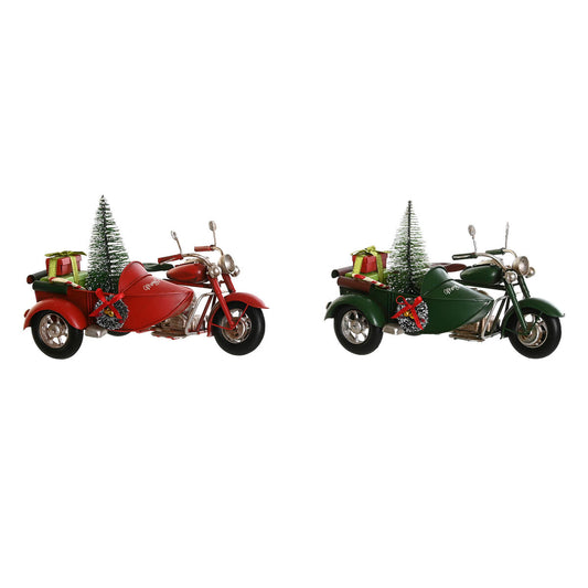 Decorazione Natalizia DKD Home Decor Rosso Verde 19 x 14 x 13 cm (2 Unità)