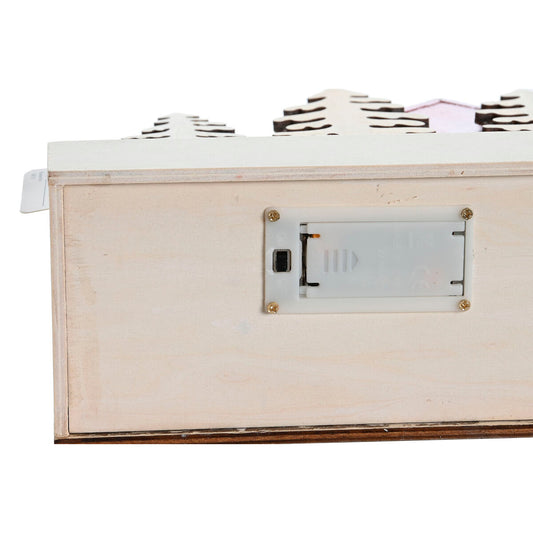 Decorazione Natalizia DKD Home Decor Rosso Rosa 21 x 9,5 x 19 cm (2 Unità)