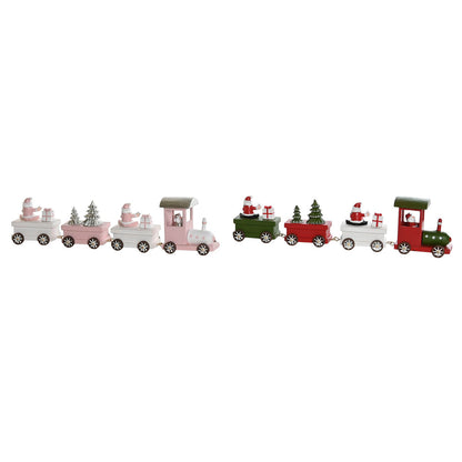 Decorazione Natalizia DKD Home Decor Rosso Verde 35,5 x 5 x 8,8 cm (2 Unità)