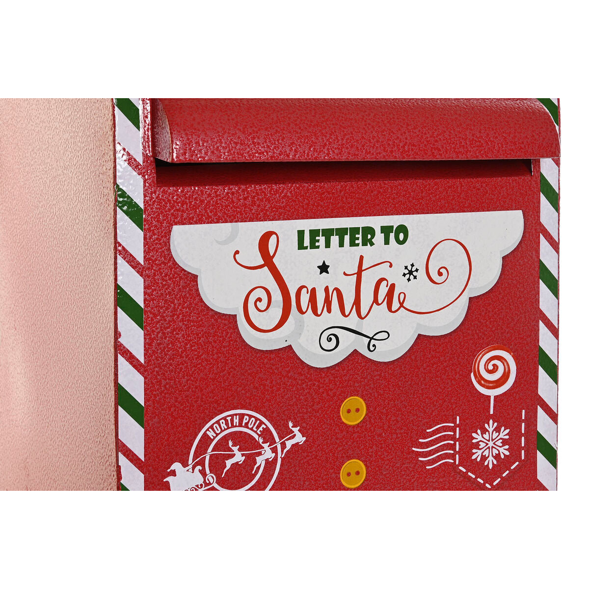 Decorazione Natalizia DKD Home Decor Giallo Bianco Nero Rosso Cassetta della posta 28,5 x 26,5 x 52 cm