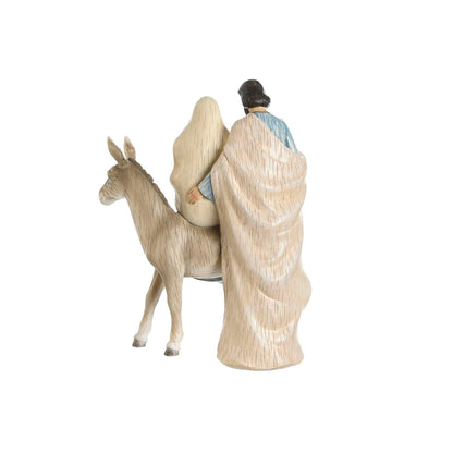 Presepe di Natale DKD Home Decor Azzurro Bianco Marrone Argentato Resina 23,5 x 16 x 32 cm (2 Unità)