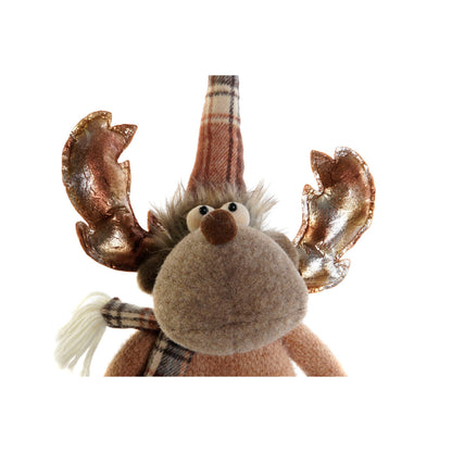 Decorazione Natalizia DKD Home Decor Marrone Renna 18 x 17 x 48 cm (2 Unità)