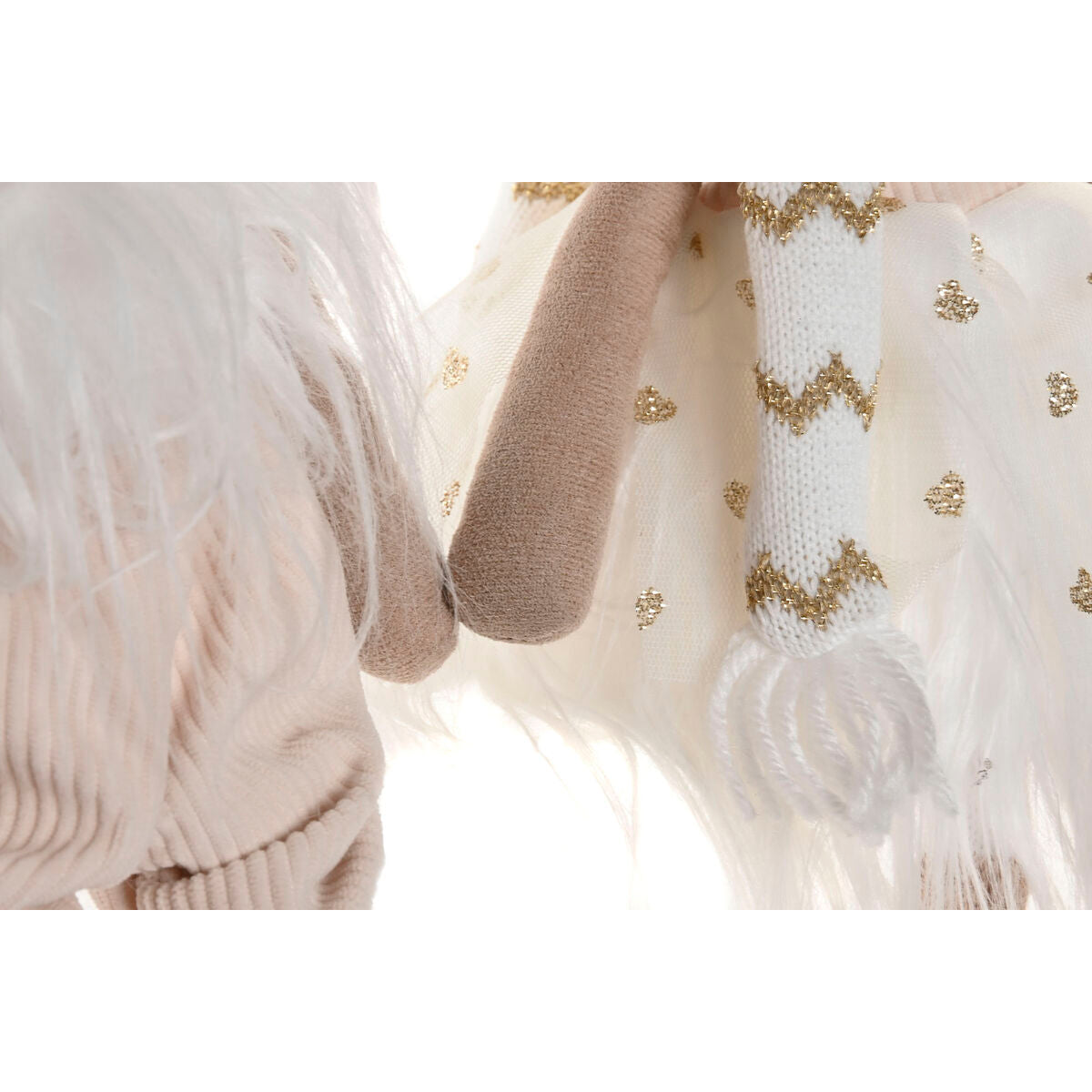 Decorazione Natalizia Home ESPRIT Bianco Renna 14 X 13 X 55 CM (2 Unità)