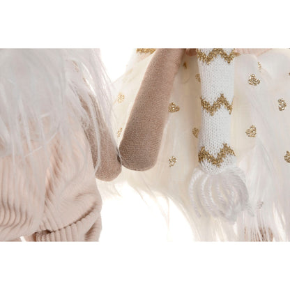 Decorazione Natalizia Home ESPRIT Bianco Renna 14 X 13 X 55 CM (2 Unità)