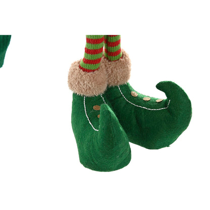 Decorazione Natalizia Home ESPRIT Rosso Verde Elfo 31 X 13 X 53 CM (2 Unità)