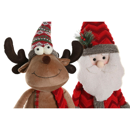 Decorazione Natalizia Home ESPRIT Rosso Verde 30 X 21 X 54 CM (2 Unità)