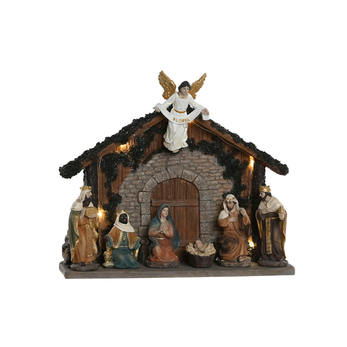 Presepe di Natale Home ESPRIT Multicolore Resina