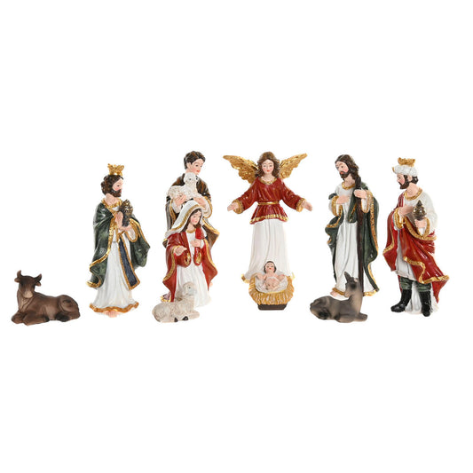 Presepe di Natale Home ESPRIT Multicolore Resina (8 Pezzi)