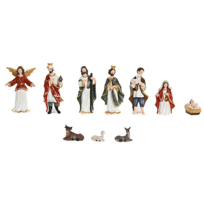 Presepe di Natale Home ESPRIT Multicolore Resina (8 Pezzi)