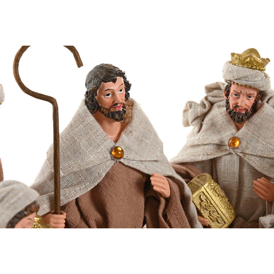 Presepe di Natale Home ESPRIT Marrone Beige Resina 40 X 24 X 23,5 CM