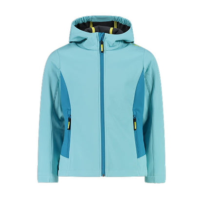 Giacca Trekking Ragazza con Cappuccio Softshell FZ