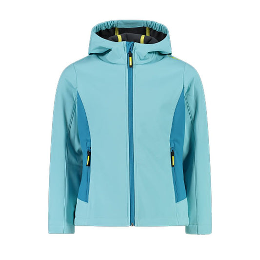 Giacca Trekking Ragazza con Cappuccio Softshell FZ