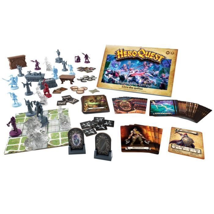 HeroQuest, pacchetto missioni Terror Moon, sistema di gioco HeroQuest richiesto, giochi di ruolo da 2 a 5 giocatori, dai 14 anni