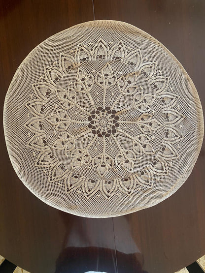 Centrino Uncinetto – Modello 30 - 65 cm – filo di Scozia Ecrù