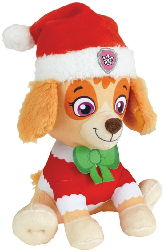 Set di 3 peluche - Paw Patrol - Chase, Stella e Marcus - +/- 17 cm - Versione natalizia