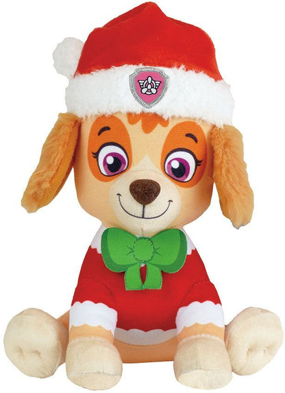Set di 3 peluche - Paw Patrol - Chase, Stella e Marcus - +/- 17 cm - Versione natalizia